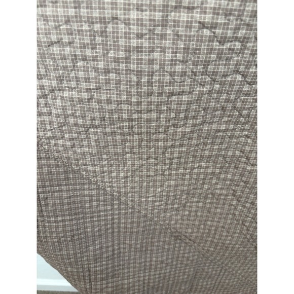 New Brown Lightweight Quilt large 120x120 King bedding mitered Border + 2 shams - Picture 11 of 11